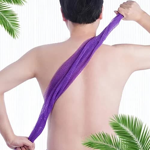 Fengek African Exfoliating Net Body Scrubber 80cm (31.5 Inch) | 2 Pack Multicolor thumbnail 7