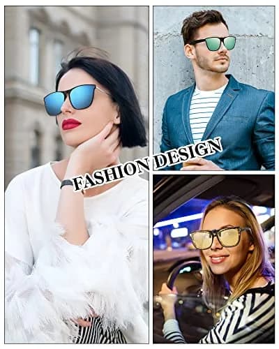 Frienda Oversize Clip-on Sunglasses 3 Pcs | Blue Green, Yellow Green, Yellow | Large, Flip Design thumbnail 6