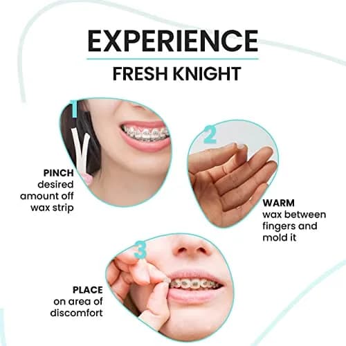 Fresh Knight Braces Wax Aloe Green 50 Strips (10 Cases) | Orthodontic Comfort Wax thumbnail 7