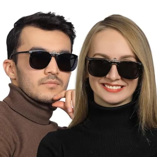 TERAISE Clip On Sunglasses for Prescription Glasses, 2-Pack 60mm (2.36 inches) Polarized UV400 thumbnail 6