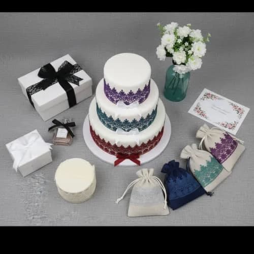 AIETSYEI Mix Lace Trim 3.5 Inch Wide Venise Lace Ribbon Embroidered Edge Trim 8.9 cm (3.5 Inch) | Floral Pattern, Polyester Fabric thumbnail 3