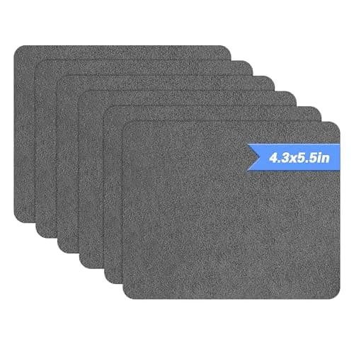 Azobur Self-Adhesive Fabric Repair Patch, 6 Piece Microfiber Patches, Quick Fix for Sofa & Upholstery, Gray (4.3"x 5.5") thumbnail 1