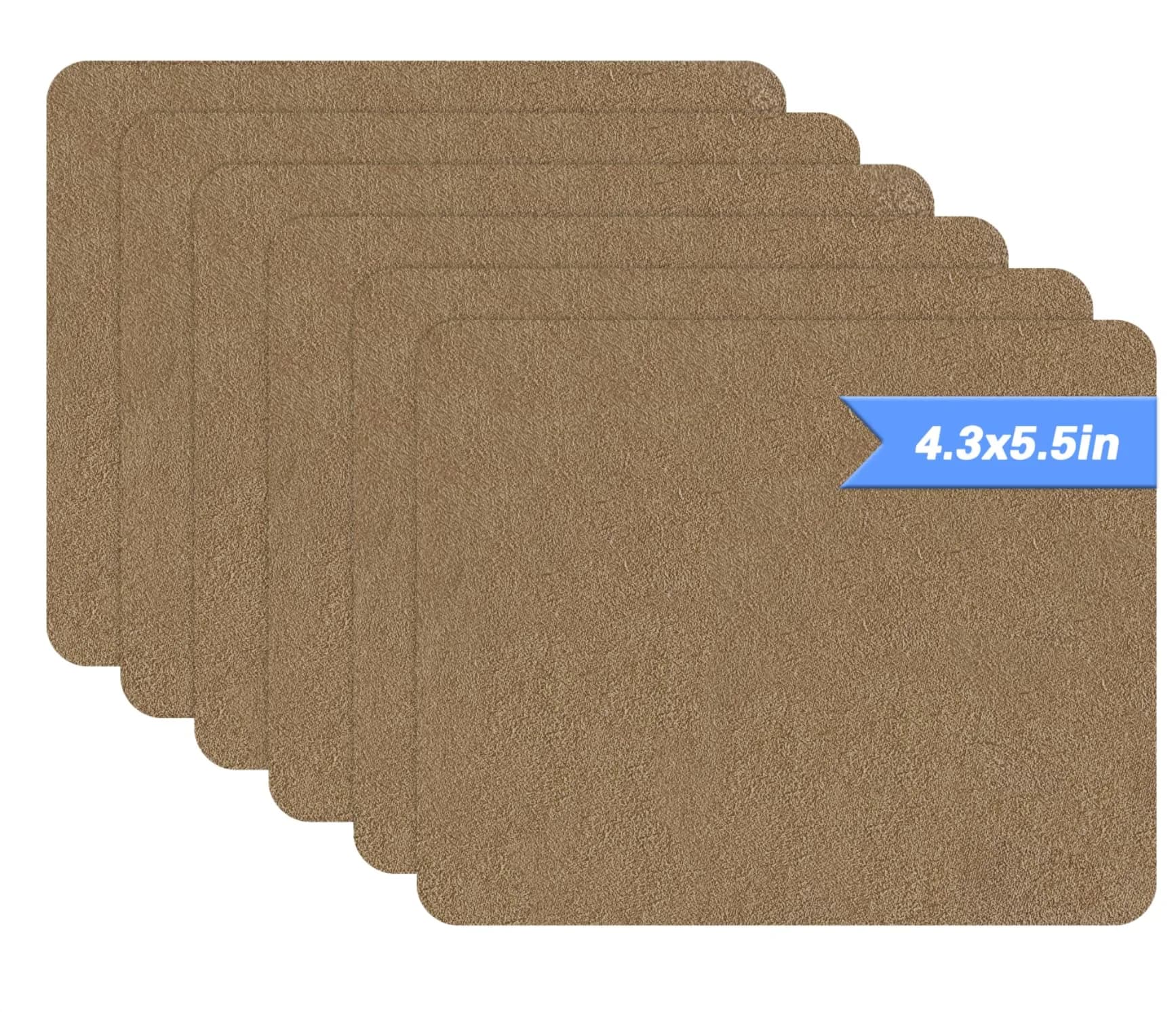 Azobur Self-Adhesive Fabric Repair Patch 6 pcs | Microfiber Suede for Sofa & Furniture