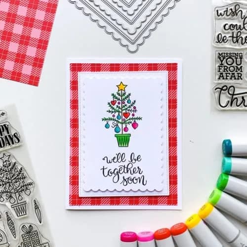 hinana Rectangle Frame Metal Die Cuts Set 13.8x10.5cm (5.43x4.13in) | Scallops Stitched Nesting Tag Background Cutting Dies for DIY Scrapbooking Album Decorative Embossing Paper Card Making thumbnail 5