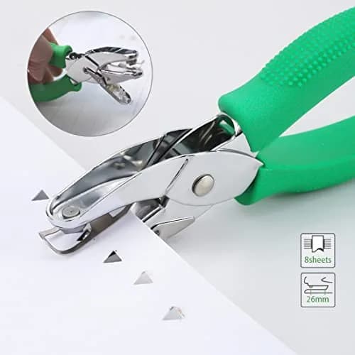 RUIFYRAY 1/4" Triangle Hole Punch (6mm) | DIY Paper Crafts & Office Supplies thumbnail 3