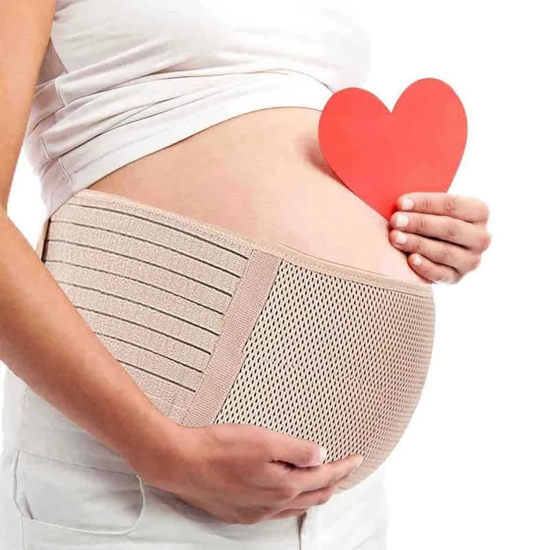AIWITHPM Pregnancy Support Belt for Back Pain Relief | 27.5"-55" Adjustable Size thumbnail 2
