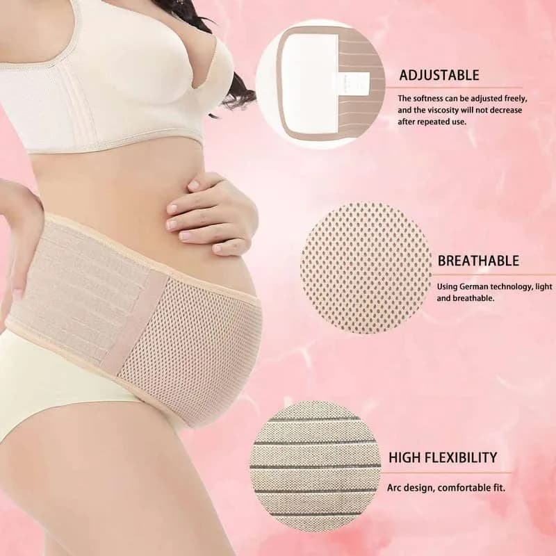 AIWITHPM Pregnancy Support Belt for Back Pain Relief | 27.5"-55" Adjustable Size thumbnail 6