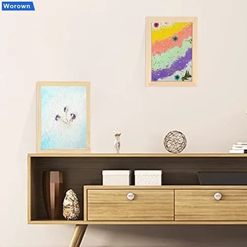 Worown 5 Sizes Wooden Paper Making Frames | DIY Eco-Friendly Craft Kit for Handmade Paper thumbnail 5