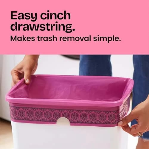 Glad 4 Gallon Trash Bags with Febreze Cherry Blossom Scent | 34 Count Drawstring Bags thumbnail 6