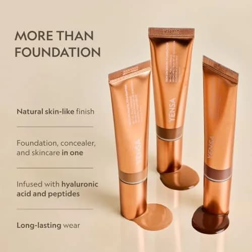 YENSA Full Coverage Foundation, SPF 40, 1 oz | Hydrating Korean Skin Care Makeup thumbnail 5