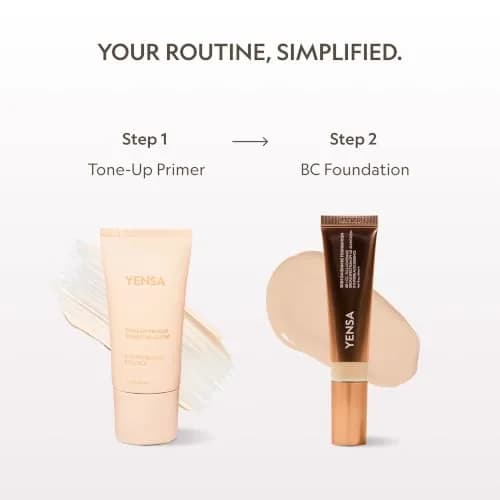 YENSA BC Foundation - Full Coverage Foundation, SPF 40, 1 oz | Hydrates & Firms Skin, Korean Makeup thumbnail 7
