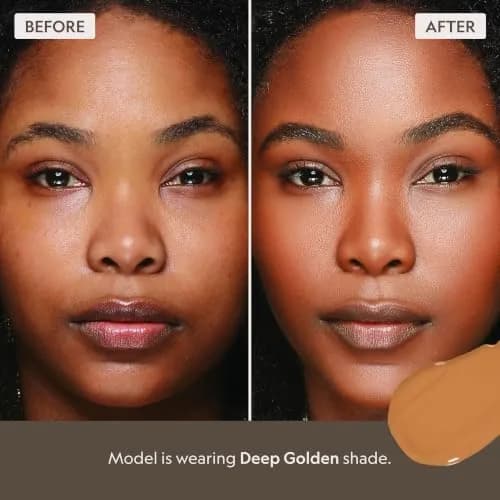 YENSA BC Foundation - Full Coverage Foundation, CC & BB Cream In One with SPF 40 - Deep Golden (1 oz) thumbnail 3