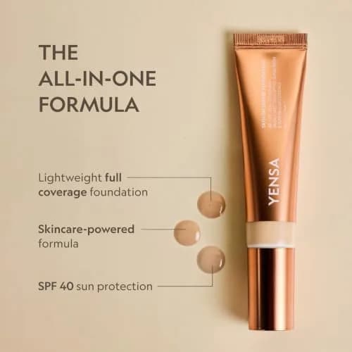 YENSA BC Foundation Full Coverage SPF 40 1 oz | Hydrating Korean Skin Care Makeup thumbnail 2