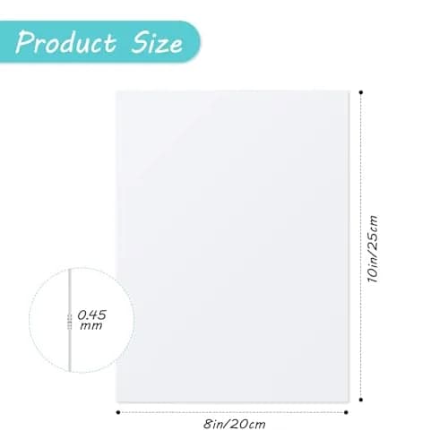 Hotop Sublimation Aluminum Photo Signs Blanks 8x10 in (25x20 cm) | DIY Metal Prints for Home & Office thumbnail 2