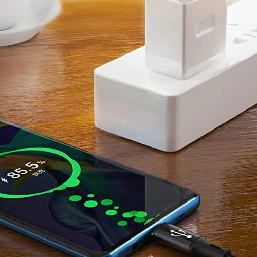 GELRHONR USB C Splitter Cable,3-in-1 Nylon Braided,3.9FT,Fast Charge 5A,Compatible with Android & More thumbnail 6