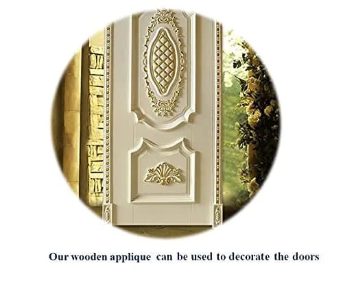 Beoot Wood Carved Corner Furniture Onlay Applique 38x19cm (14.96x7.48inch) | European Style Home Decor thumbnail 5