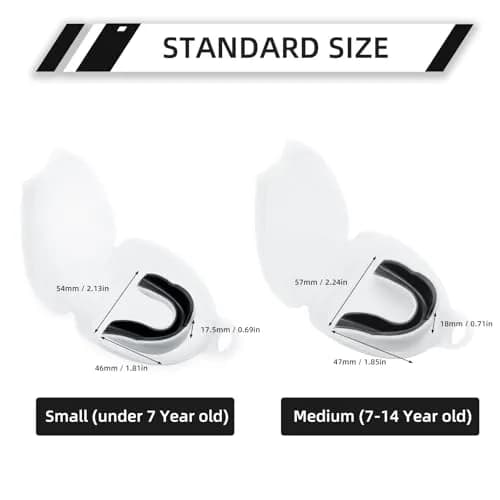 LPONJAR Moldable Sports Mouth Guard for Toddler Kids Youth, 5 Pack Medium (7-14 Year old) | Boil-and-Bite Fit for Football, Basketball, Boxing thumbnail 3