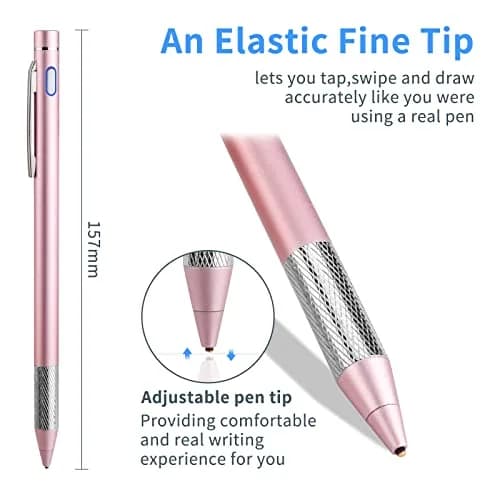 Minilabo Stylus for Lenovo Chromebook Duet 3/5/11 Pen, Pink | Precise Active Stylus with Fine Tip thumbnail 2
