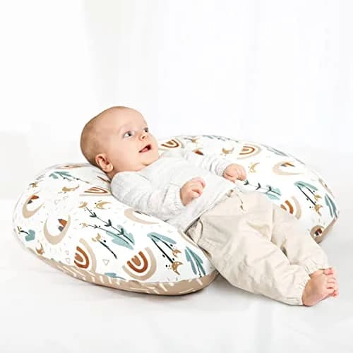 GRSSDER Nursing Pillow Cover Rainbow Pattern | Stretchy Minky Removable Slipcover for Breastfeeding Pillows thumbnail 7