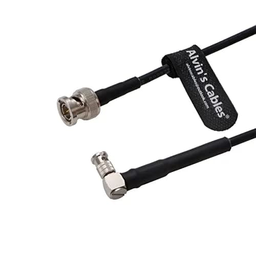 Alvin's Cables Micro-BNC Right-Angle to BNC Male 6G HD SDI Coaxial Cable 50cm (19 inches) | High-Speed Data Transfer thumbnail 4