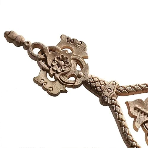 Beoot Wooden Corner Applique 40x23cm | Elegant Carved Wall Decor for Home thumbnail 3