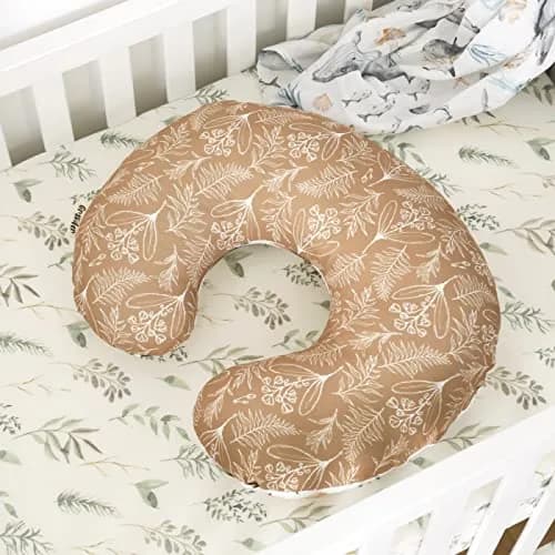 GRSSDER Watercolor Forest Deer Nursing Pillow Cover 50cm x 60cm (25" x 23") | Stretchy Minky Slipcover for Breastfeeding Pillows thumbnail 6