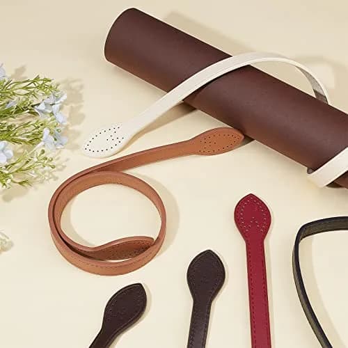 PH PandaHall Leather Purse Straps 23.4" | 5 Colors, 10pcs Bag Handles for DIY Crafts thumbnail 3