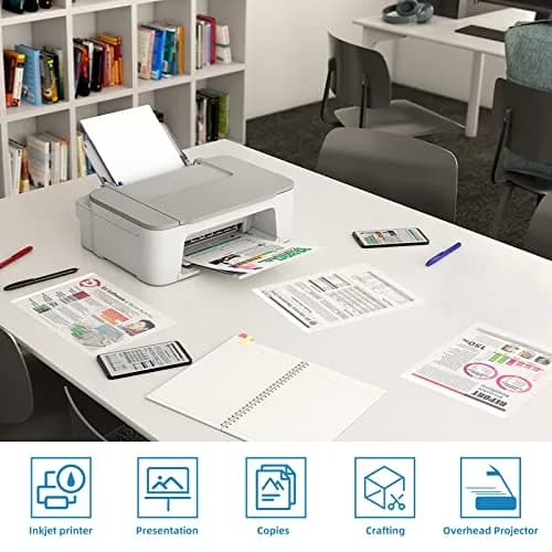 Uinkit Printable Transparency Film 8.5x11 Clear Sheets | High-Quality Inkjet Overhead Projector Film thumbnail 7