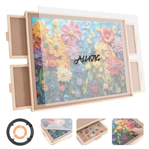ALL4JIG Rotating Puzzle Board 1500 Piece 89.6cm x 68.6cm x 5.2cm | Educational Sorting Skill for Adults thumbnail 1