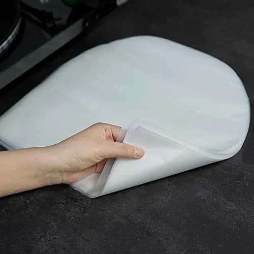 sdroceRyaM 50PCS 12 Inches LP Vinyl Record Inner Sleeves Plastic Protective Sleeves | Anti Static Round Bottom Sleeves, Translucent thumbnail 4