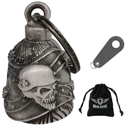 Dream Apparel Motorcycle Ride Bell for Bikers, Heavy Spirit Keychain & Lucky Charm (DBL13-L Rebel) thumbnail 1