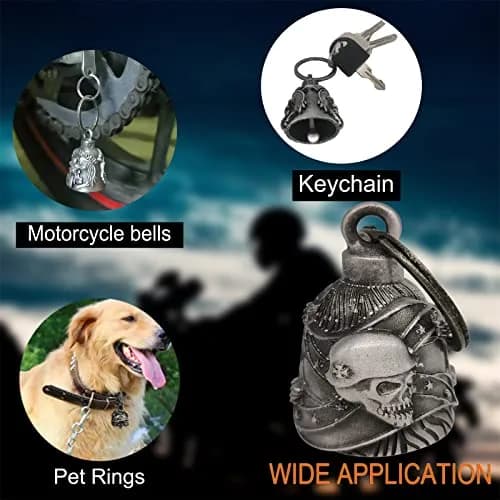 Dream Apparel Motorcycle Ride Bell for Bikers, Heavy Spirit Keychain & Lucky Charm (DBL13-L Rebel) thumbnail 4