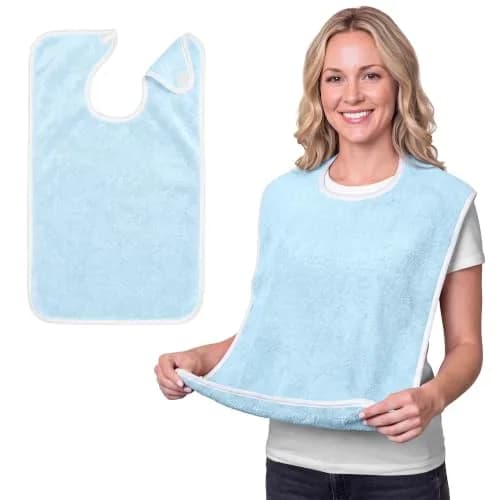 Avalon Towels Adult Bibs for Women & Men | Full Coverage, Reusable, Washable (18" x 30") thumbnail 1
