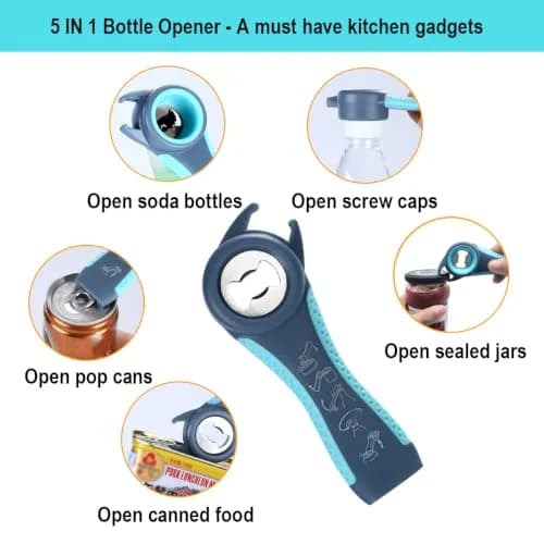 Otstar Jar Opener for Weak Hands | 5-in-1 Bottle & Jar Opener for Seniors & Arthritis thumbnail 6