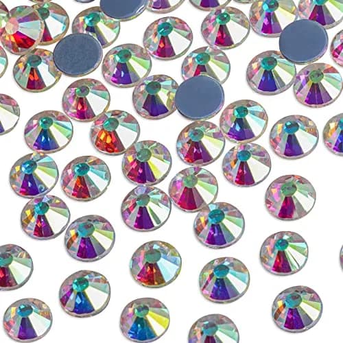 BEADSLAND Hotfix Rhinestones Crystal AB SS6 2880pcs | Glass Craft Gems for DIY Clothing & Decor thumbnail 2