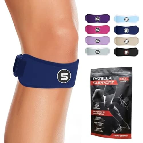Sleeve Stars Patellar Tendon Support Strap Navy Blue Adult | Orthopedic Brace for Pain Relief thumbnail 1