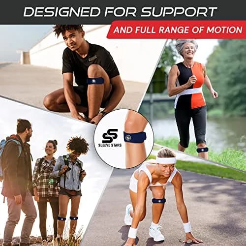 Sleeve Stars Patellar Tendon Support Strap Navy Blue Adult | Orthopedic Brace for Pain Relief thumbnail 5