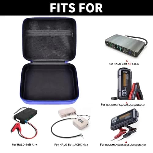 GWCASE Blue EVA Hard Case for Halo Bolt Air Jump Starter with Tire Pump | Portable Power Bank Organizer Holder thumbnail 2
