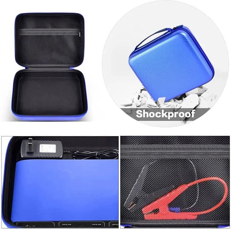 GWCASE Blue EVA Hard Case for Halo Bolt Air Jump Starter with Tire Pump | Portable Power Bank Organizer Holder thumbnail 4