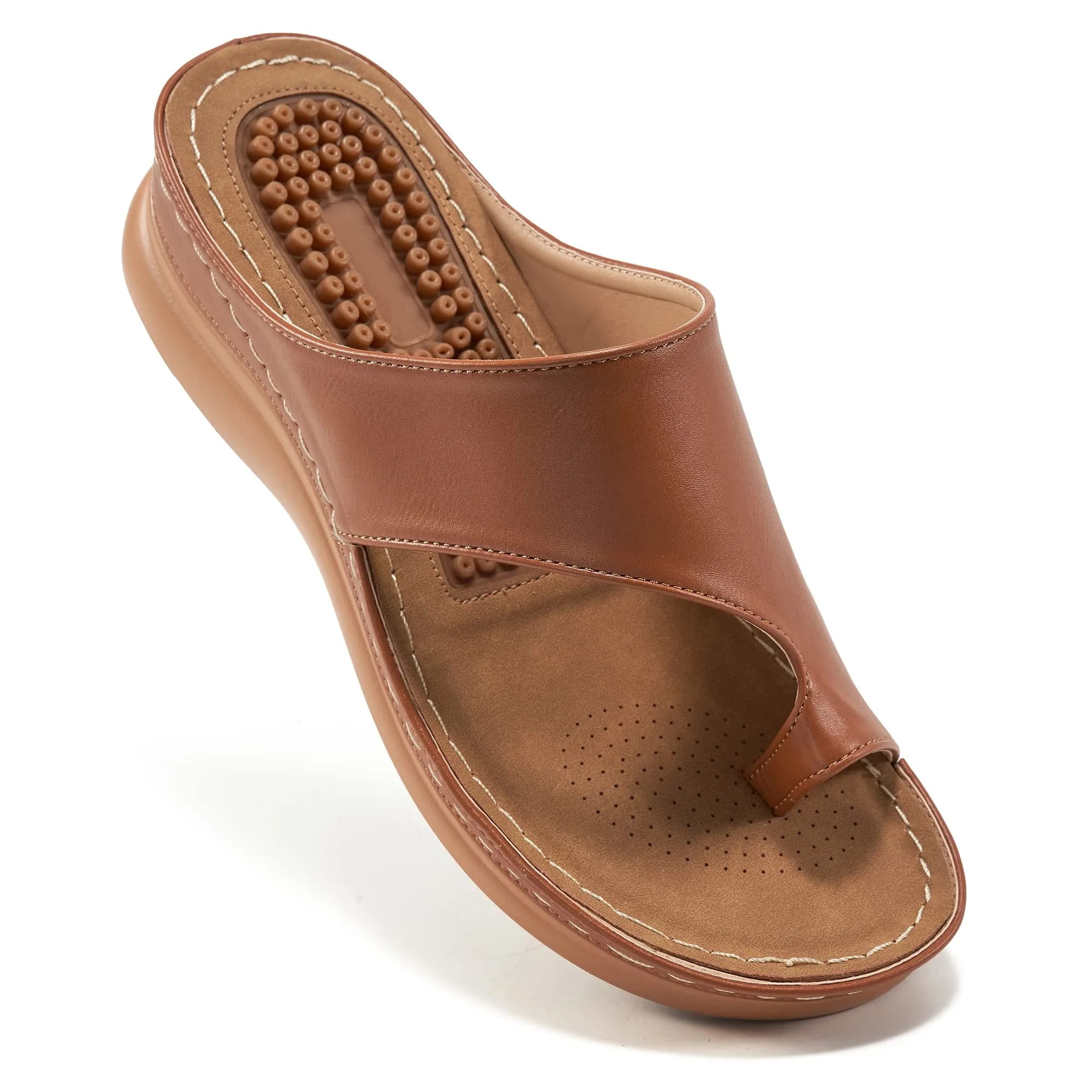 Aomigoct Womens Comfort Wedge Sandals | Orthopedic, Non-Slip, 1.96" Heel for All-Day Stability
