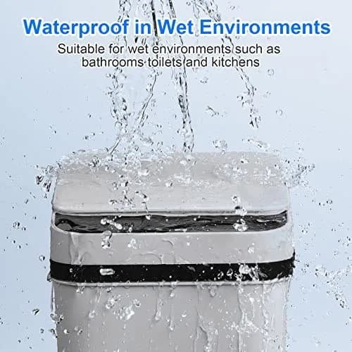 Anborry Smart Touchless Bathroom Trash Can 2.2 Gallon | Automatic Sensor Waste Bin for Small Spaces thumbnail 2