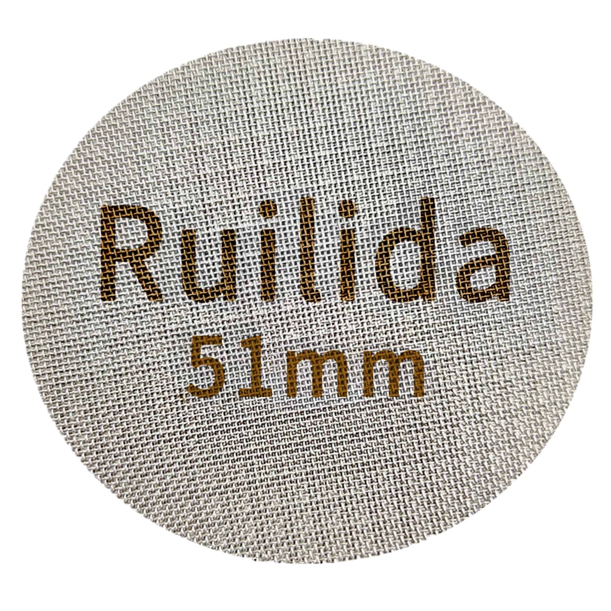 Ruilida Espresso Puck Screen 58.5mm | Reusable 150μm Stainless Steel Filter Plate — 51mm