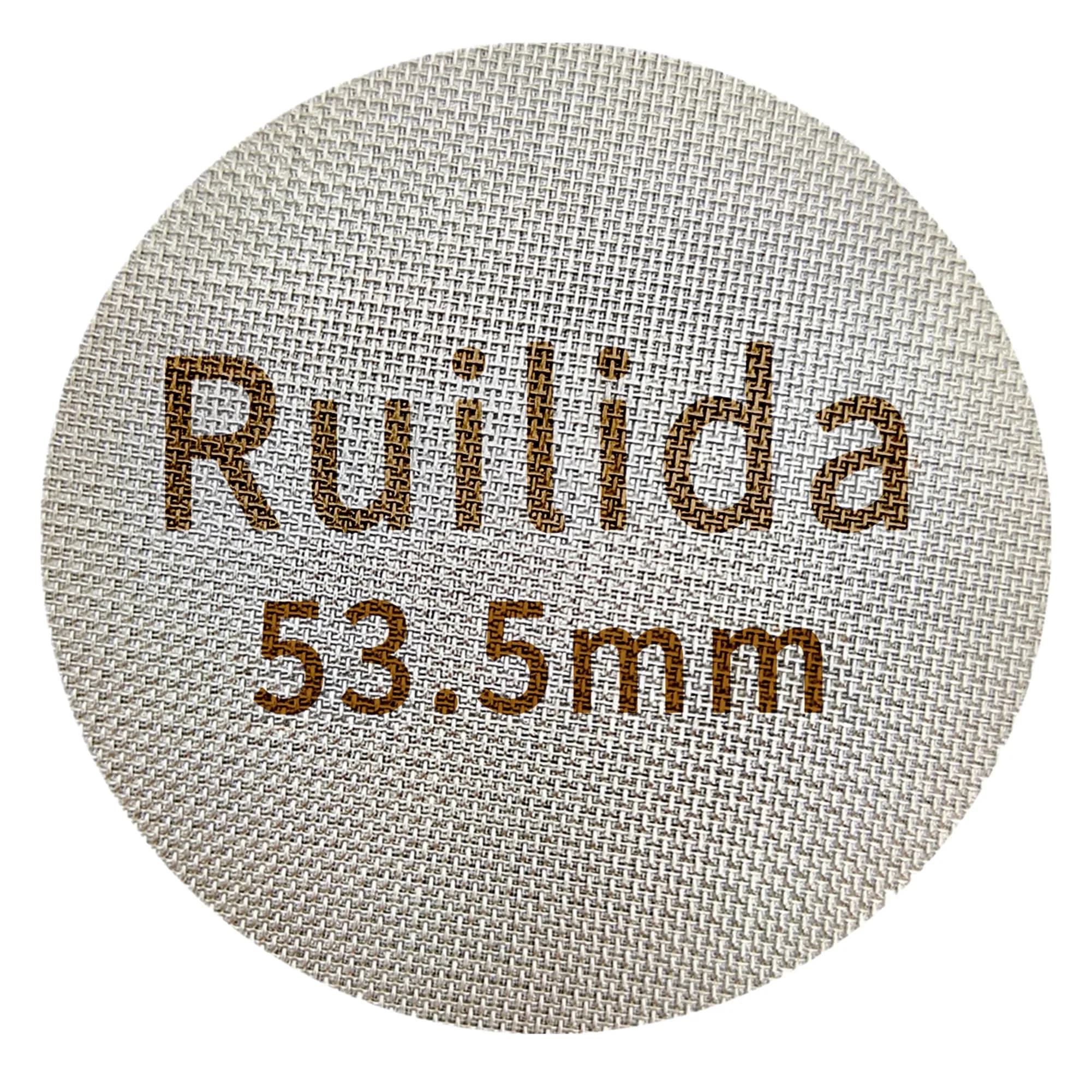 Ruilida Espresso Puck Screen 58.5mm | Reusable 150μm Stainless Steel Filter Plate — 53.5mm