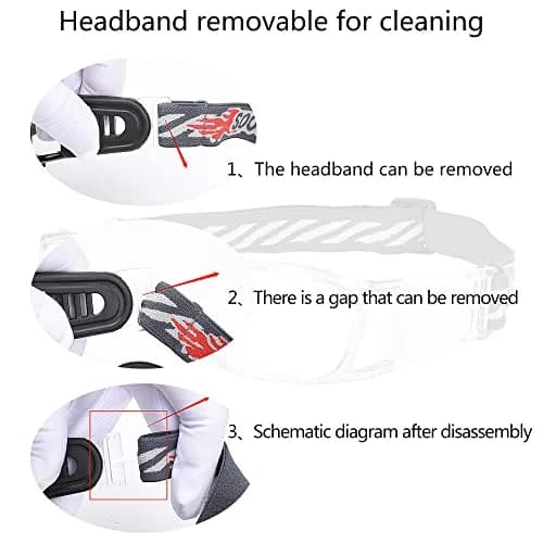 SooGree Racquetball Goggles for Men Women | Impact-Resistant Polycarbonate Safety Eyewear (Medium) thumbnail 6