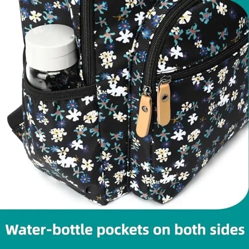 Leaper Floral Backpack Large 21L (0.74 cu ft) | Water-Resistant Travel Bookbag for Women thumbnail 6