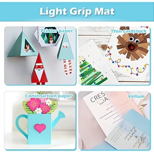 HTVRONT Light Grip Cutting Mats 12x12, 2 Pack, Blue | Compatible with Cricut Machines thumbnail 3