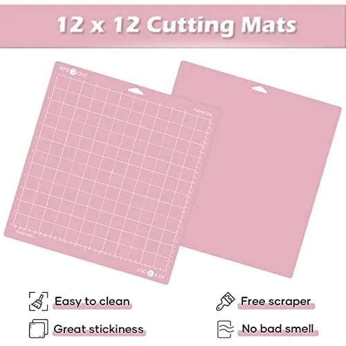 HTVRONT Fabric Grip Cutting Mats 12x12 Inch (2-Pack) | Self-Healing PVC for Cricut Machines thumbnail 4