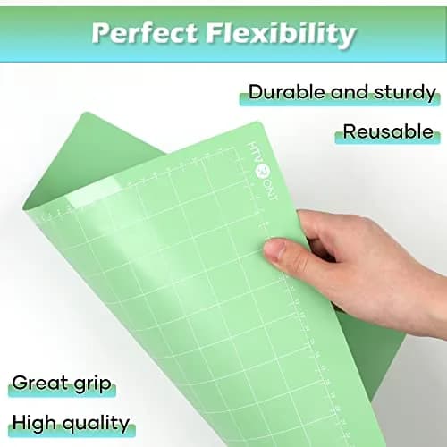 HTVRONT 12x12 Inch Cutting Mats (2 Pcs) with Scraper | Standard & Light Grip for Cricut Maker/Explore thumbnail 4