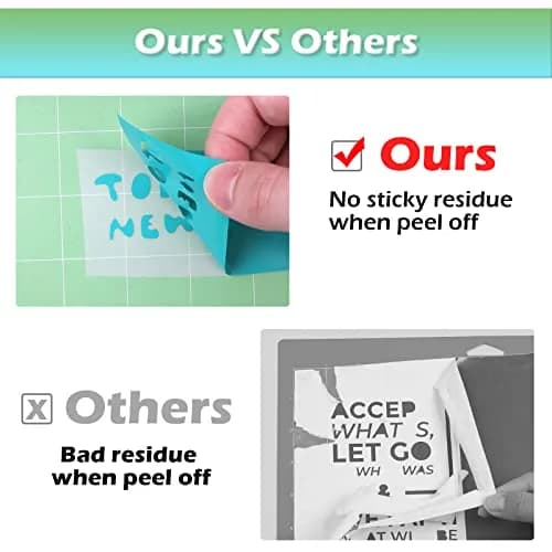 HTVRONT 12x12 Inch Cutting Mats (2 Pcs) with Scraper | Standard & Light Grip for Cricut Maker/Explore thumbnail 5