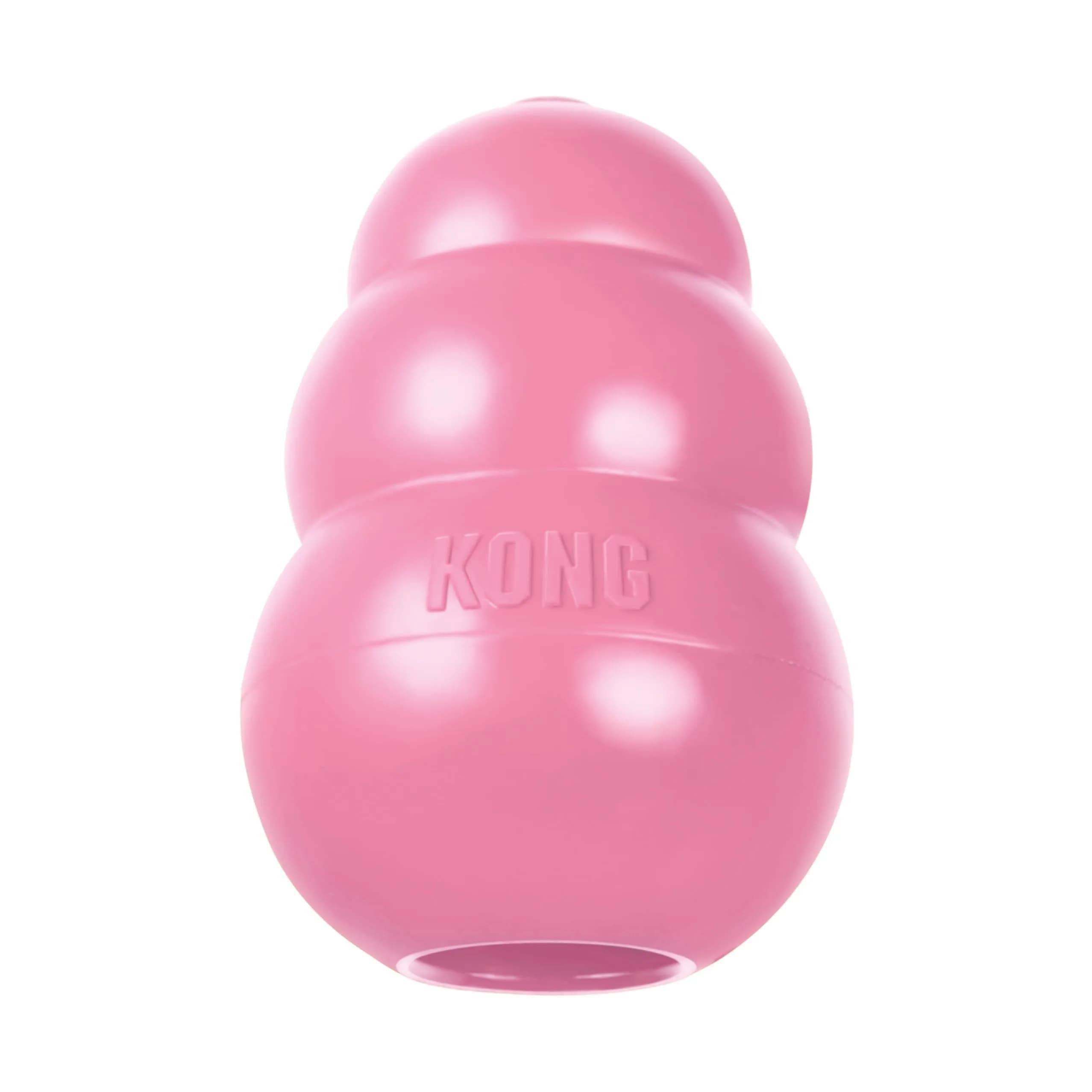 KONG Puppy, Natural Rubber Teething Chew Toy, for XS Puppies, Pink | Gentle, Durable & Interactive Puppy Toy - main product image